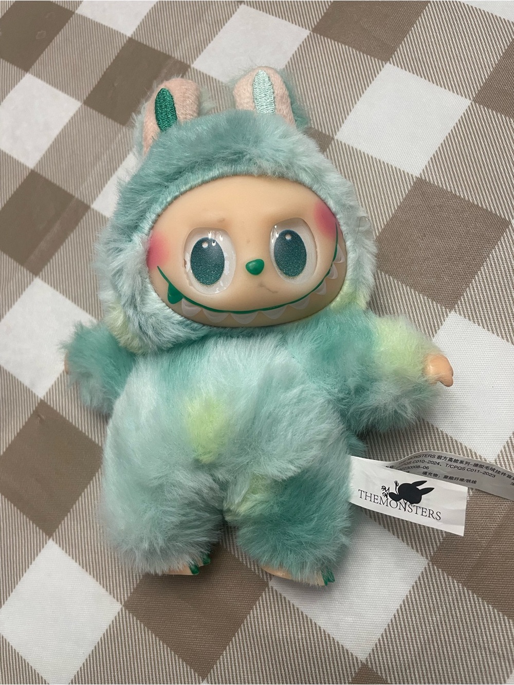 The Monsters Labubu PopMart Plush Mint-Green Bunny Costume Plush Toy
